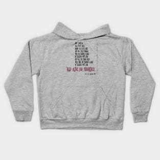 Numbers 31:17-18 Kids Hoodie